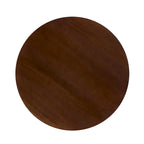 48 Inch Round Solid Pine Dining Table with Slatted Pedestal Base, Seats 4