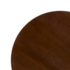 48 Inch Round Solid Pine Dining Table with Slatted Pedestal Base, Seats 4