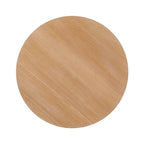 48 Inch Round Solid Pine Dining Table with Slatted Pedestal Base, Seats 4