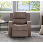 Manual Recliner Chair, Faux Leather, 32.28" Wide, Modern Style for Living Room
