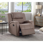 Manual Recliner Chair, Faux Leather, 32.28" Wide, Modern Style for Living Room