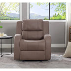 Manual Recliner Chair, Faux Leather, 32.28" Wide, Modern Style for Living Room
