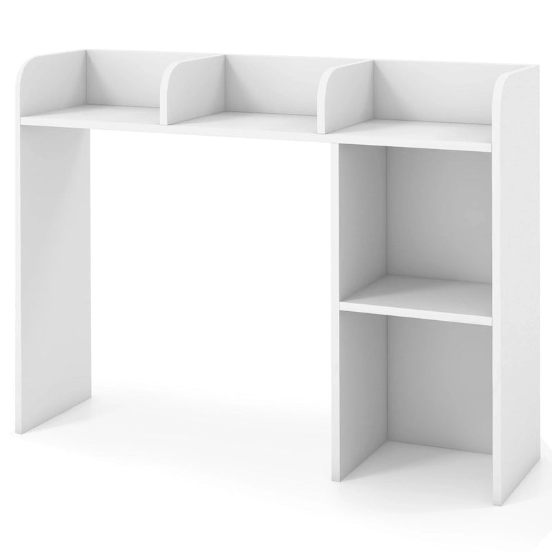 3-Tier Desktop Bookshelf Monitor Stand with Storage Organizer, Engineered Wood, 37", 100 lbs Capacity