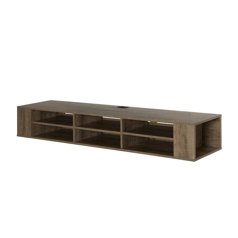66" Wall Mounted Media Console with Adjustable Shelves | Multiple Finishes