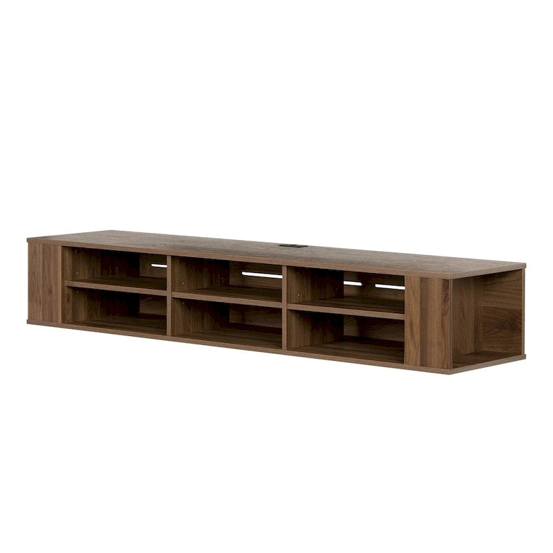 66" Wall Mounted Media Console with Adjustable Shelves | Multiple Finishes