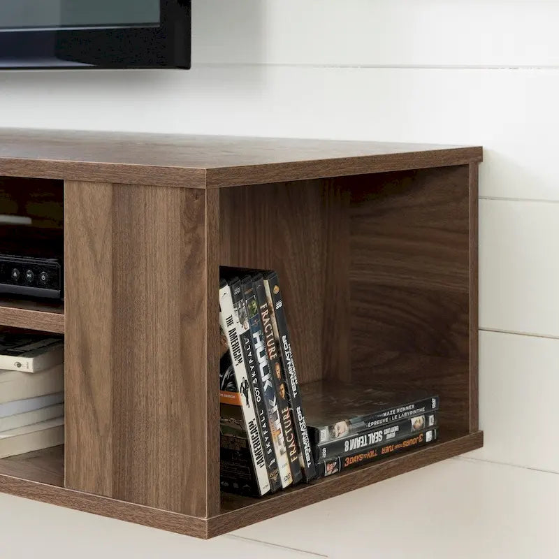 66" Wall Mounted Media Console with Adjustable Shelves | Multiple Finishes