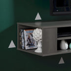 66" Wall Mounted Media Console with Adjustable Shelves | Multiple Finishes