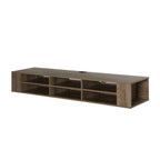 66" Wall Mounted Media Console with Adjustable Shelves | Multiple Finishes