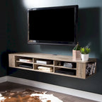 66" Wall Mounted Media Console with Adjustable Shelves | Multiple Finishes