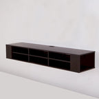66" Wall Mounted Media Console with Adjustable Shelves | Multiple Finishes