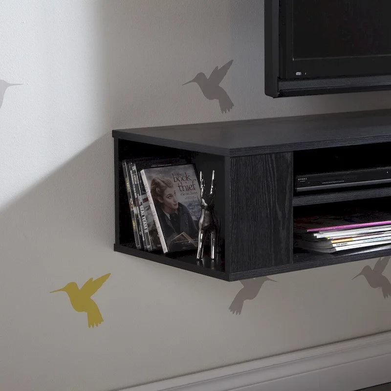 66" Wall Mounted Media Console with Adjustable Shelves | Multiple Finishes