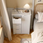 33" Freestanding Storage Cabinet with 4 Drawers, Wood, for Kitchen Bathroom Dining Room