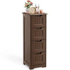 33" Freestanding Storage Cabinet with 4 Drawers, Wood, for Kitchen Bathroom Dining Room