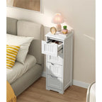 33" Freestanding Storage Cabinet with 4 Drawers, Wood, for Kitchen Bathroom Dining Room