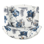 High Back Upholstered Accent Armchair with Multi-Pattern Fabric, 30.25" Wide