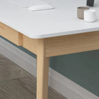 47.2" Computer Desk with 2 Drawers, Particle Board, Waterproof Surface, 4 Colors
