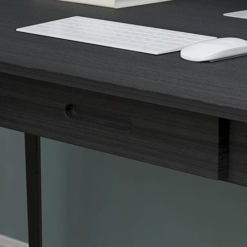 47.2" Computer Desk with 2 Drawers, Particle Board, Waterproof Surface, 4 Colors