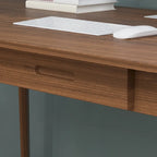 47.2" Computer Desk with 2 Drawers, Particle Board, Waterproof Surface, 4 Colors