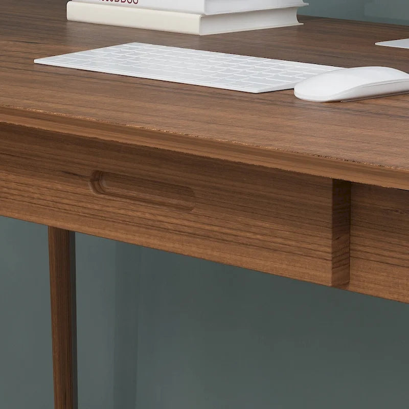 47.2" Computer Desk with 2 Drawers, Particle Board, Waterproof Surface, 4 Colors