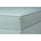 Square Storage Ottoman with Upholstered Welted Top, 34" x 34" x 19", Polyester Fabric