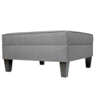 Square Storage Ottoman with Upholstered Welted Top, 34" x 34" x 19", Polyester Fabric
