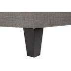 Square Storage Ottoman with Upholstered Welted Top, 34" x 34" x 19", Polyester Fabric