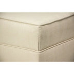 Square Storage Ottoman with Upholstered Welted Top, 34" x 34" x 19", Polyester Fabric