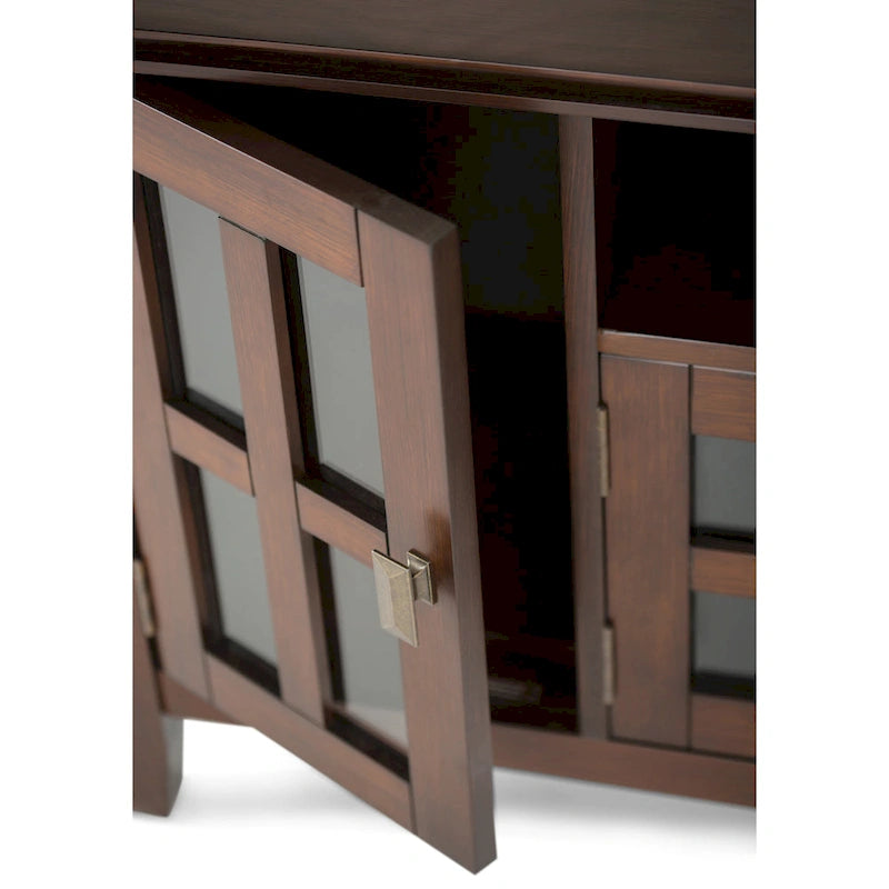 72" Solid Wood TV Stand for TVs up to 80 inch, Extra Wide Media Console with Storage