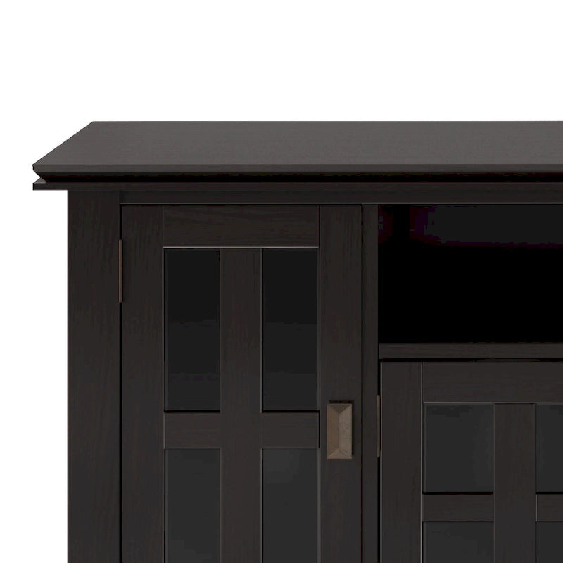 72" Solid Wood TV Stand for TVs up to 80 inch, Extra Wide Media Console with Storage