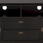 72" Solid Wood TV Stand for TVs up to 80 inch, Extra Wide Media Console with Storage