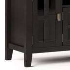 72" Solid Wood TV Stand for TVs up to 80 inch, Extra Wide Media Console with Storage