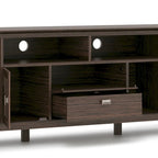 72" Solid Wood TV Stand for TVs up to 80 inch, Extra Wide Media Console with Storage