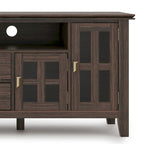 72" Solid Wood TV Stand for TVs up to 80 inch, Extra Wide Media Console with Storage