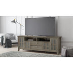 72" Solid Wood TV Stand for TVs up to 80 inch, Extra Wide Media Console with Storage