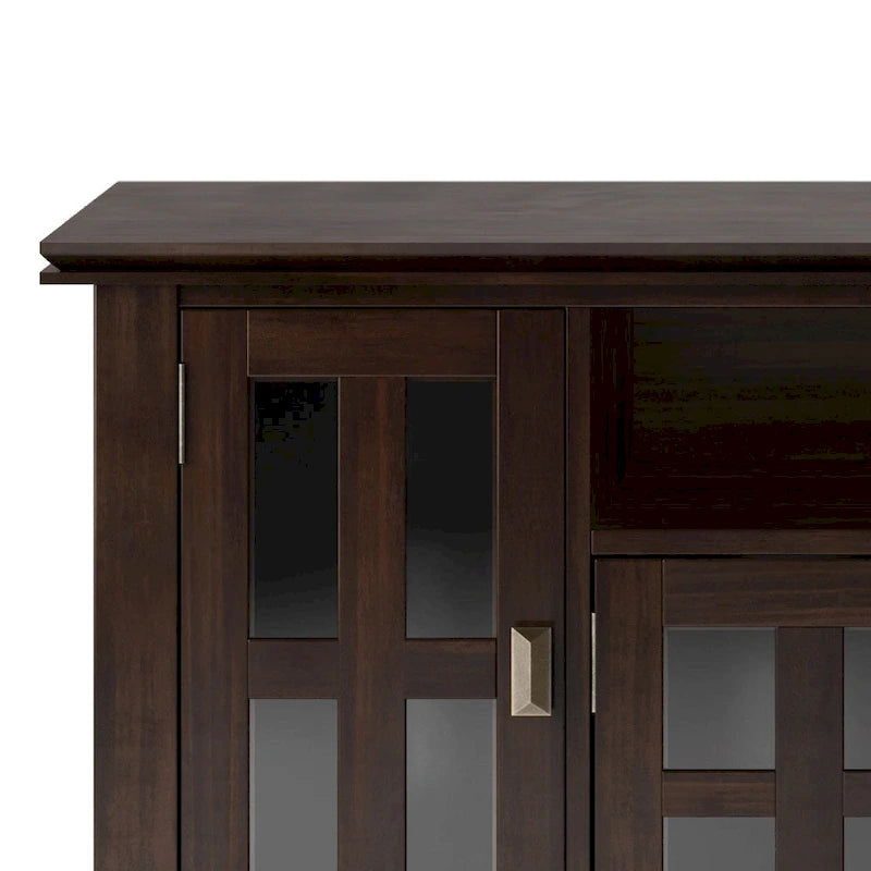 72" Solid Wood TV Stand for TVs up to 80 inch, Extra Wide Media Console with Storage