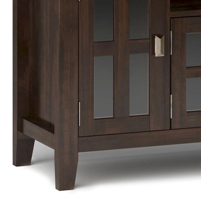 72" Solid Wood TV Stand for TVs up to 80 inch, Extra Wide Media Console with Storage