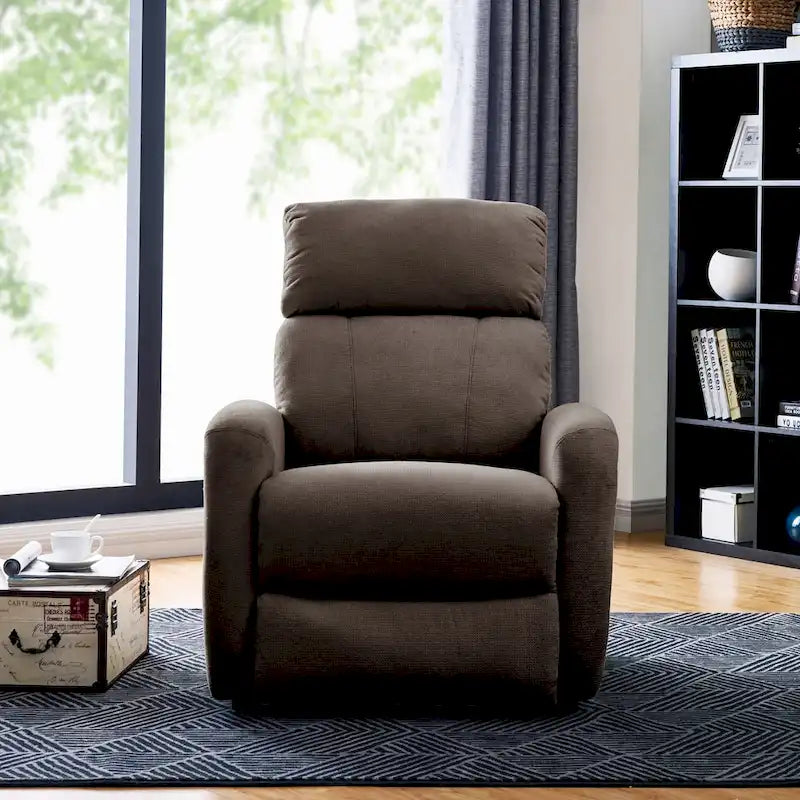 Brown Chenille Power Lift Recliner Chair with Remote, 300 lbs Capacity, Pocketed Coil Springs
