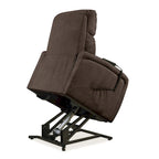 Brown Chenille Power Lift Recliner Chair with Remote, 300 lbs Capacity, Pocketed Coil Springs