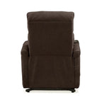 Brown Chenille Power Lift Recliner Chair with Remote, 300 lbs Capacity, Pocketed Coil Springs