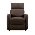 Brown Chenille Power Lift Recliner Chair with Remote, 300 lbs Capacity, Pocketed Coil Springs