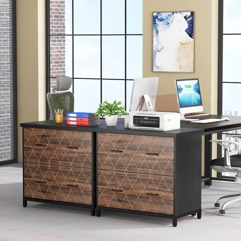2-Drawer Lateral File Cabinet, Letter Size, Home Office Storage