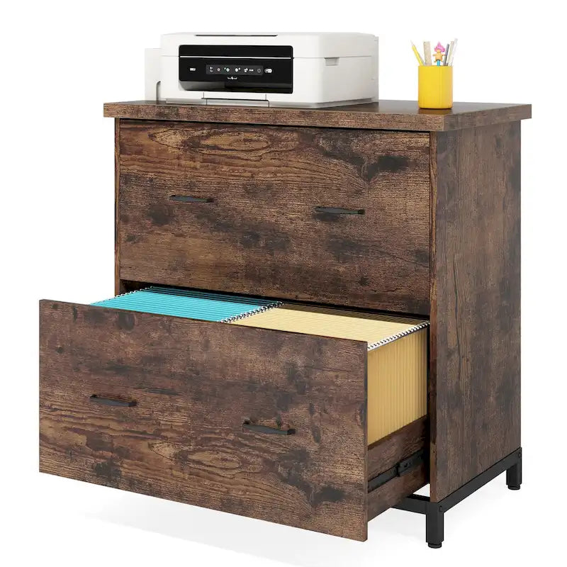 2-Drawer Lateral File Cabinet, Letter Size, Home Office Storage