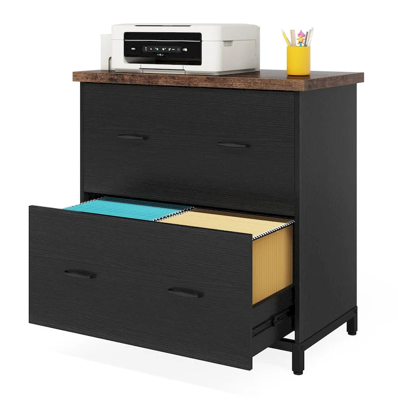 2-Drawer Lateral File Cabinet, Letter Size, Home Office Storage