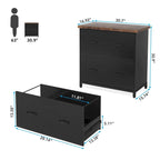 2-Drawer Lateral File Cabinet, Letter Size, Home Office Storage
