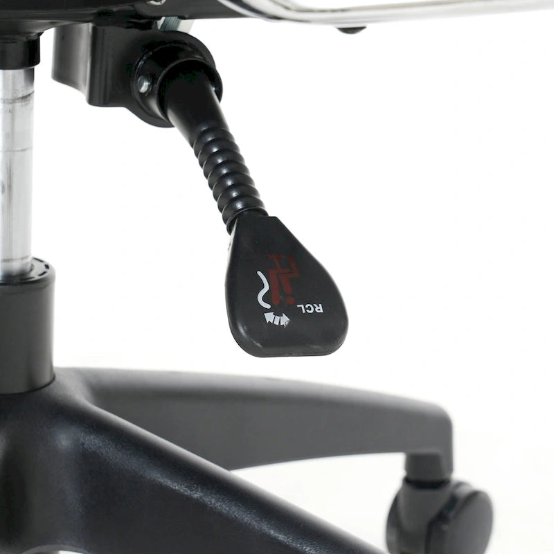 High-Back Leather Office Chair with Adjustable Height, Swivel & Tilt Lock, 5-Wheel Casters