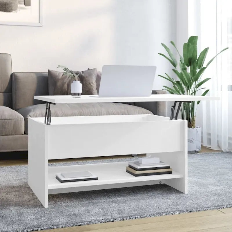 Lift Top Coffee Table with Hidden Storage - Engineered Wood, 31.5" x 19.7" x 16.7"