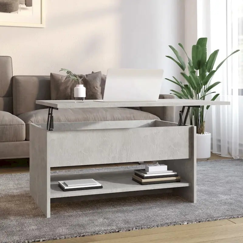 Lift Top Coffee Table with Hidden Storage - Engineered Wood, 31.5" x 19.7" x 16.7"