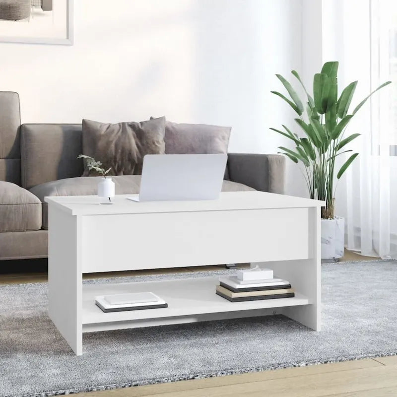 Lift Top Coffee Table with Hidden Storage - Engineered Wood, 31.5" x 19.7" x 16.7"