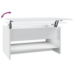 Lift Top Coffee Table with Hidden Storage - Engineered Wood, 31.5" x 19.7" x 16.7"