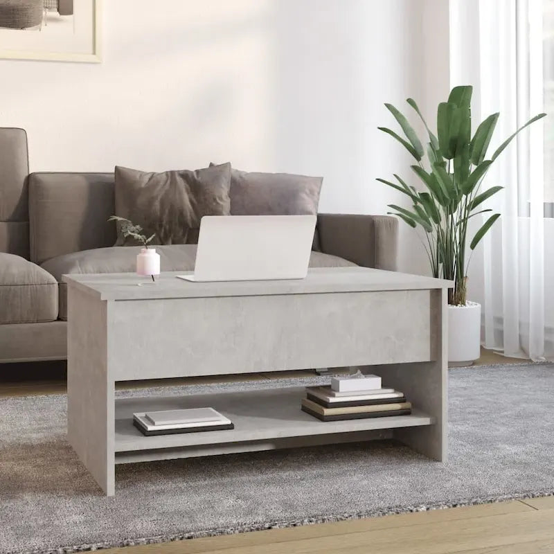 Lift Top Coffee Table with Hidden Storage - Engineered Wood, 31.5" x 19.7" x 16.7"